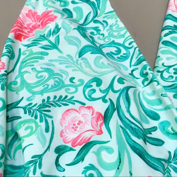 Anthropologie SAHA floral stripe one piece swimsuit, M. - Picture 5 of 8